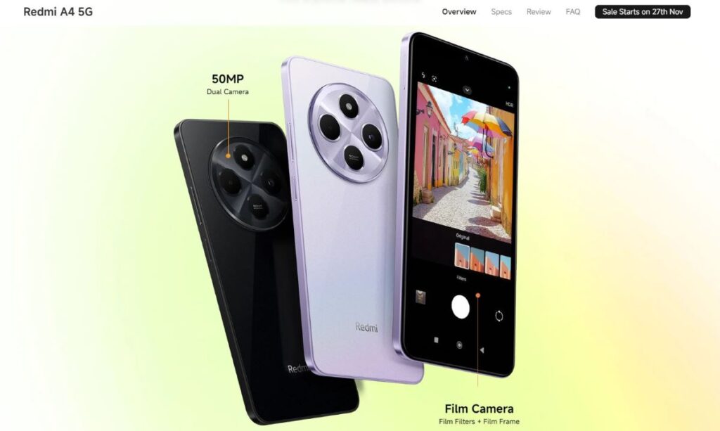 Redmi A4 5G launched